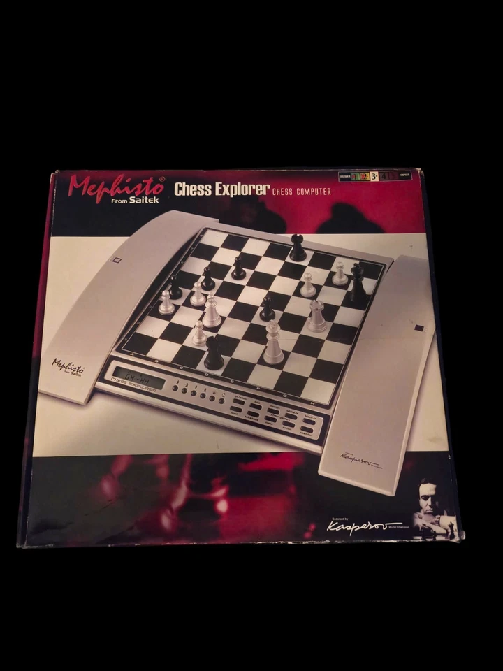 Juego de ajedrez electrónico Saitek Mephisto Explorer probado funcionando Kasparov  Foto 2 de 4