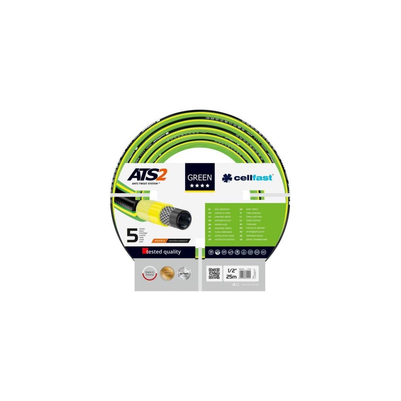 garden hose green ats 1/2 25mb 15-100