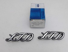 1979-1982 Ford Ltd Crown Victoria Nos Ltd Roof Fender Ornament Nameplate Emblems