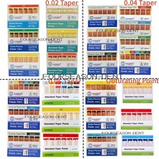 Dental Endodontic Gutta Percha Points/Obturating/Absorbent Paper Points .02-.06