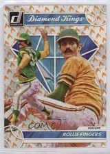 2023 Panini Donruss Diamond Kings On Fire 19/75 Rollie Fingers #18 HOF 5w0