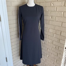 Ermanna Formal Rhinestone Midi Dress Evening Cocktail Elegant Party Size 36 US 6