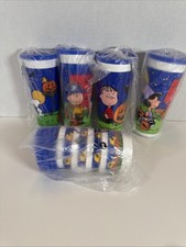Halloween Peanuts Tupperware Set 4 Tumblers &...