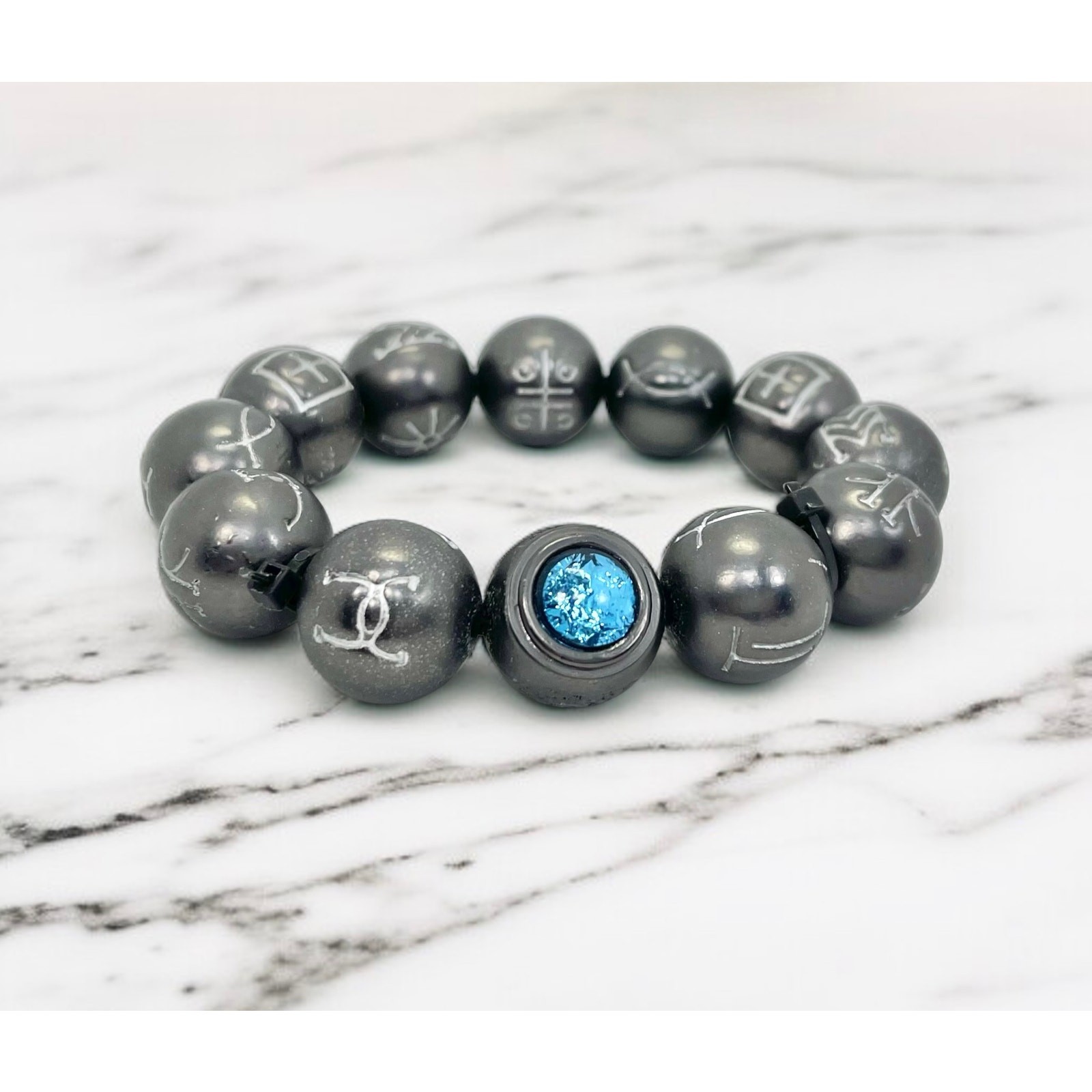 Marvel Black Panther Kimoyo Blue Bead Premium Movie Prop Replica Bracelet