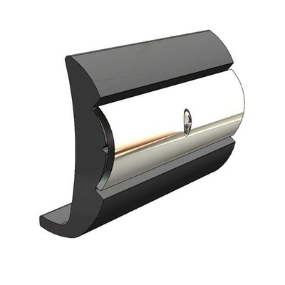 Taco Marine V21-9790BKA20D Rigid Vinyl, Black Rub Rail, 7/8''W x 2-3/16''H x 20'L