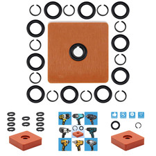 10-Pack 3/8 Inch Impact Wrench Retaining Ring Clips with O-Ring and Install Tool