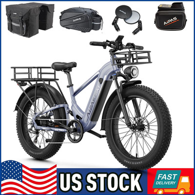 Aipas 26''Fat Tire e bike adult 1800W Electric Bike 17.5Ah Mountain ebike 36mph