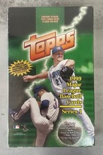 1999 Topps MLB Baseball Cards Series 1 Sealed Retail Box – 24 Packs
