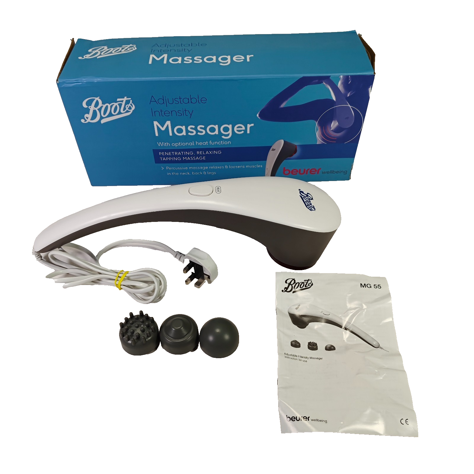 Beurer Wellbeing Adjustable Intensity Foot Massager Boots Heat Boxed