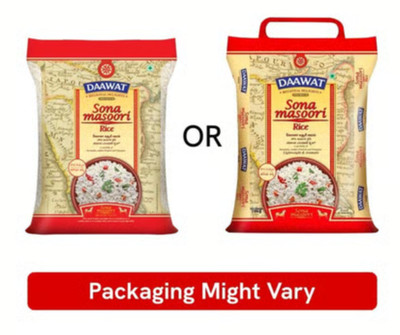 Daawat - 10kg Sona Masoori Reis Mittelkörnig Aromatisch Medium Grain Indian Rice