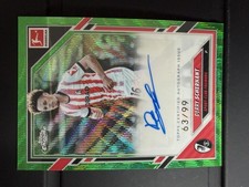 DERRY SCHERHANT Chrome Bundesliga 2025/26 Green Refractor /99 Auto