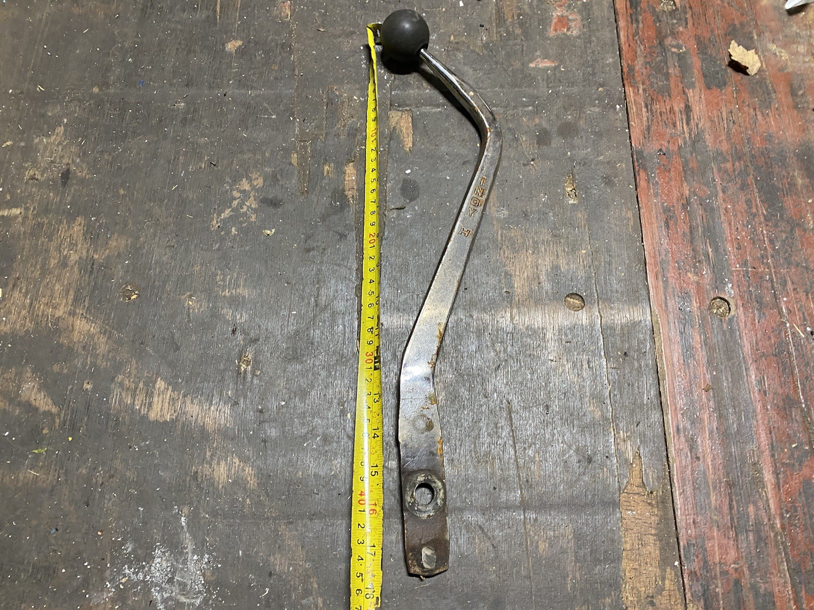 VINTAGE ORIGINAL HURST INDY 3 - SPEED SHIFTER STICK HANDLE CHROME  & KNOB