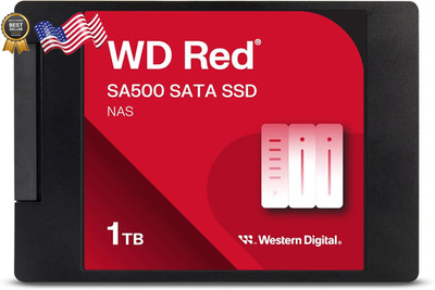 Western Digital 1TB WD Red SA500 NAS 3D NAND Internal SSD - SATA III 6 Gb/s