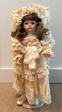 Vintage Signed Martin French SFBJ 252 “Amanda” Pouty Repro Bisque Porcelain Doll
