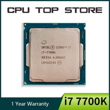 Intel Core I7 7700K 4.2GHz Quad-Core to Eight Thread 8M 91W LGA CPU Processor
