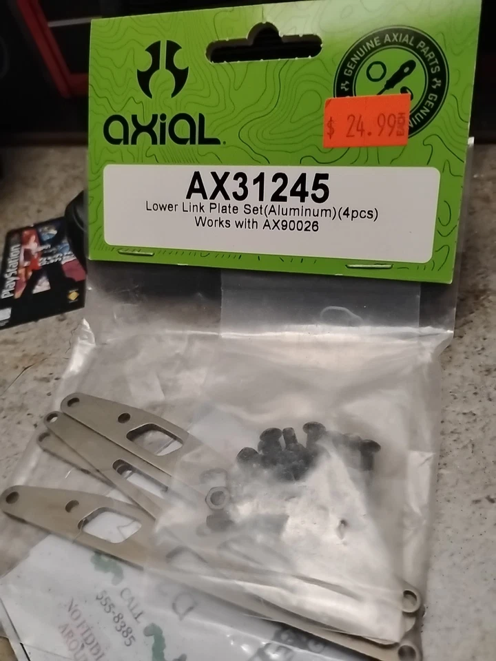 Axial AX31245 Lower Link Plate Set Aluminum 4pcs - Image 2 of 2