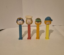 Vintage 1990s Pez Dispenser Garfield Lot Of 4