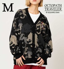 Octopath Traveler x graniph Rare Monster Cardigan Black Unisex Size M Japan New