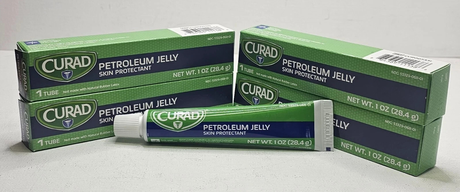4-Pack CURAD Petroleum Jelly 1 oz Tubes – Skin Protectant & Moisturizer