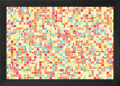 Geometrisches Muster gerahmtes Wandbild Poster Leinwanddruck Bild