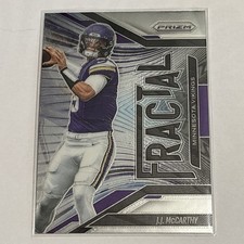 2025 Panini Prizm Fractal #15 JJ McCarthy Vikings Insert