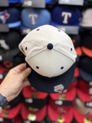 New Era New York Yankees White/Navy Corduroy 59fifty Fitted Hat