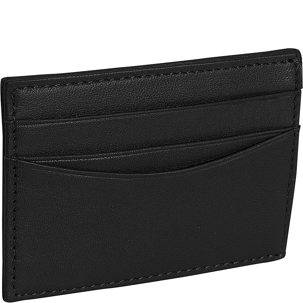 Royce Leather Magnetic Money Clip Wallet, Black