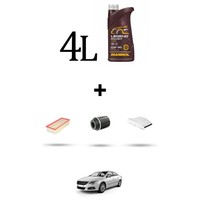 Hoffcar Set Service 3 Filter Und 4L ÖL FüR VW Cc (358) 1.4 TSI 118Kw Von