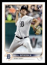 Beau Brieske 2022 Topps #US23 Detroit Tigers ROOKIE Buy10get5FREE