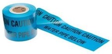 Underground Warning Tape Water Pipe 150mmx365m Blue PE Film  Marking Tape