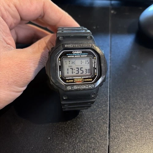 Vtg. Casio G-Shock ILLUMINATOR DW-5600E, Pre Owned. Very Good-Exc. Alarm/Chrono
