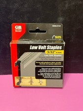 Gardner Bender MMS-3101 Low Volt Staples 5/32" 625 Pack New Sealed