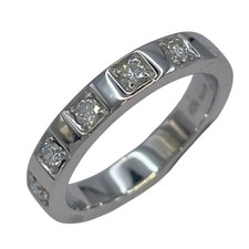 BVLGARI Marie Milling Ring Diamond Pt950 US 4 P0050549