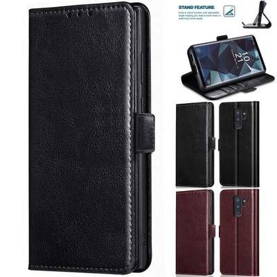 For Samsung Galaxy S9/S9 Plus Leather Case Cover,Folio Flip Magnetic Card Holder