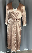 VINTAGE Oscar de la Renta Brown Gown And Robe 2 Piece Women's SZ S _1103