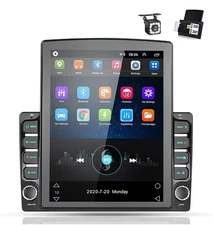 Double Din GPS Navigation Car Stereo, 9.7'' Vertical Touch 1G+16G