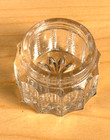 Ant. STERLING REPOUSSE LID Victorian Crystal Vanity Dresser Jar BEADED PANELS — photo 5