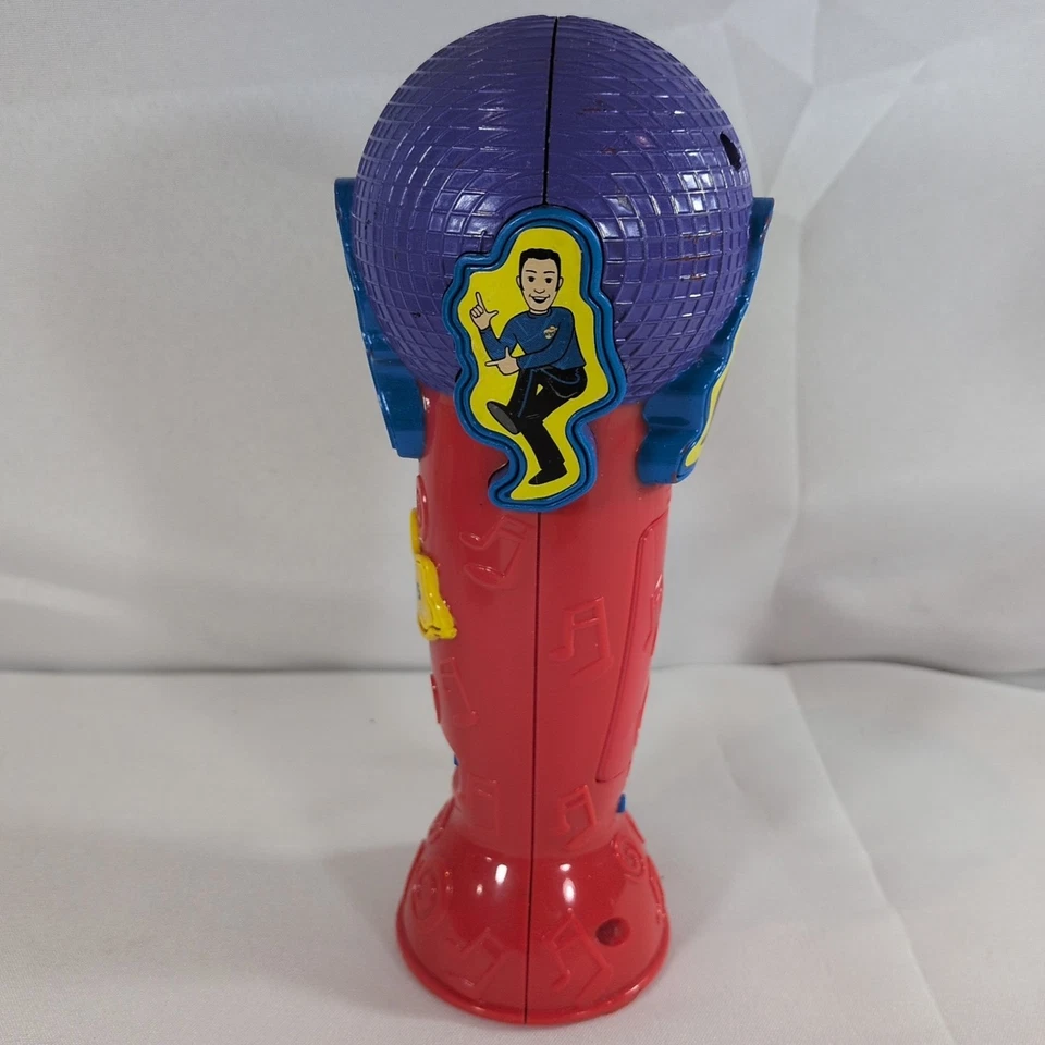 The Wiggles Sing With Me Microphone Music Player 2003 8 Songs Vintage TESTED - Image 2 of 4
