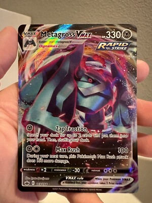 metagross vmax pokemon card value Metagross VMAX 113/198 Ultra Rare Chilling Reign NM 1207#149