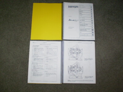 Ferrari 308 GT4 Dino Workshop and Technical Service Manual | eBay