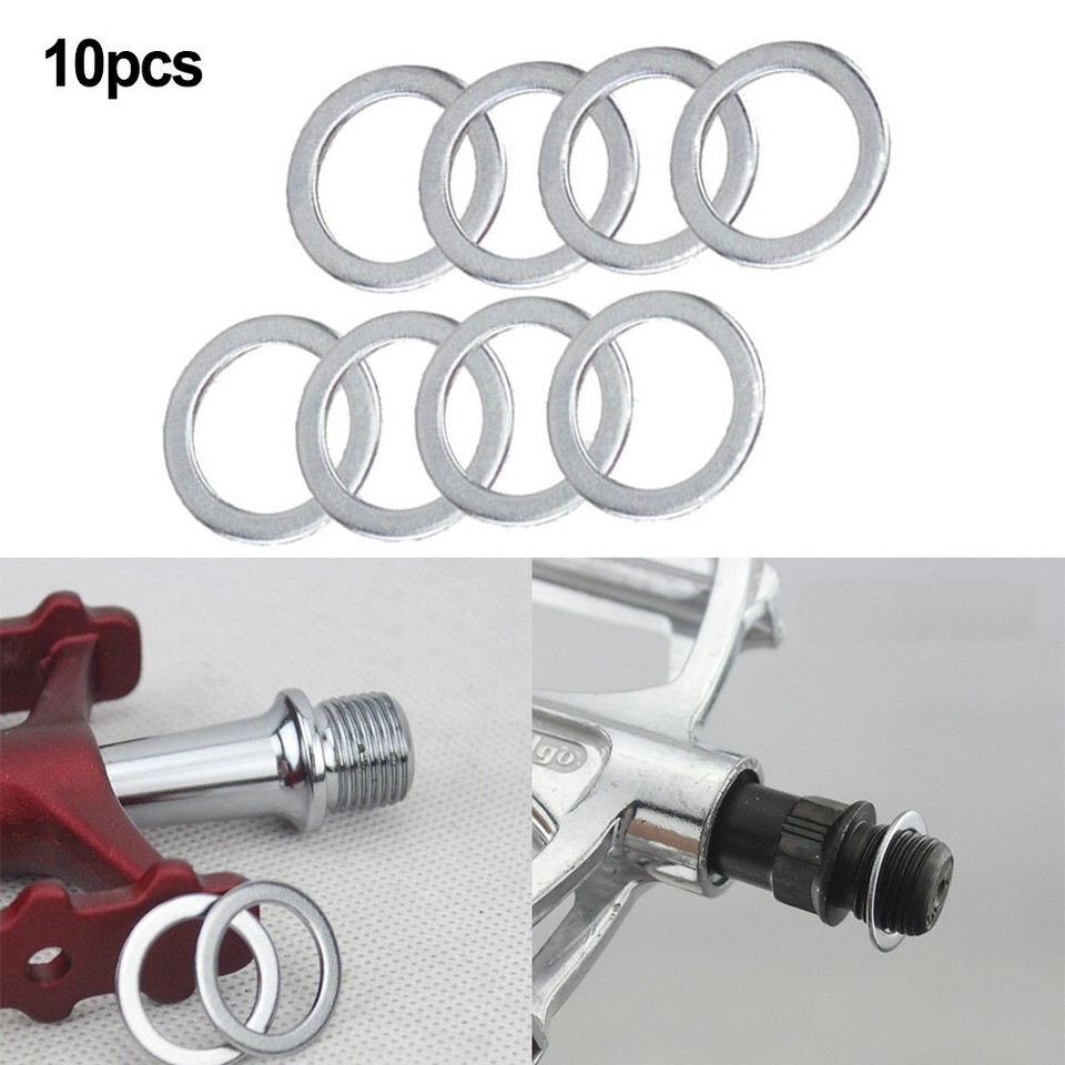 Replace Stainless Bicycle Bike Pedal Spacer Crankset Protection Washers