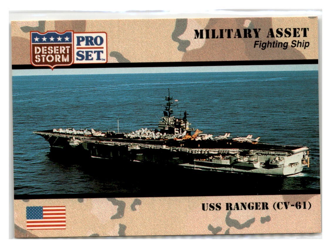 1991 Pro Set Desert Storm: Military Asset - USS Ranger (CV