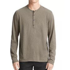 Vince Mens Ls Pullover Henley Tee Shirt Soft Pima Cotton Jersey Carillo Green M Vince Mens Ls Pullover Henley Tee Shirt Soft Pima Cotton Jersey Carillo Green M