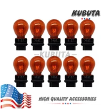 10Pcs Bulk Lot of 3157 Amber Turn Signal Parking DRL Light Bulbs