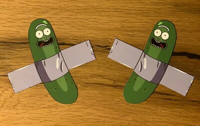 2x car plaster Morty sticker cult sticker dent scratch car motorcycle top 937