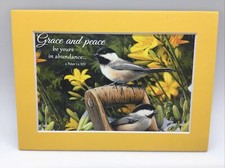 New Handmade 5x7 Matted  Scripture Inspirational Quote Songbirds Free Ship 220