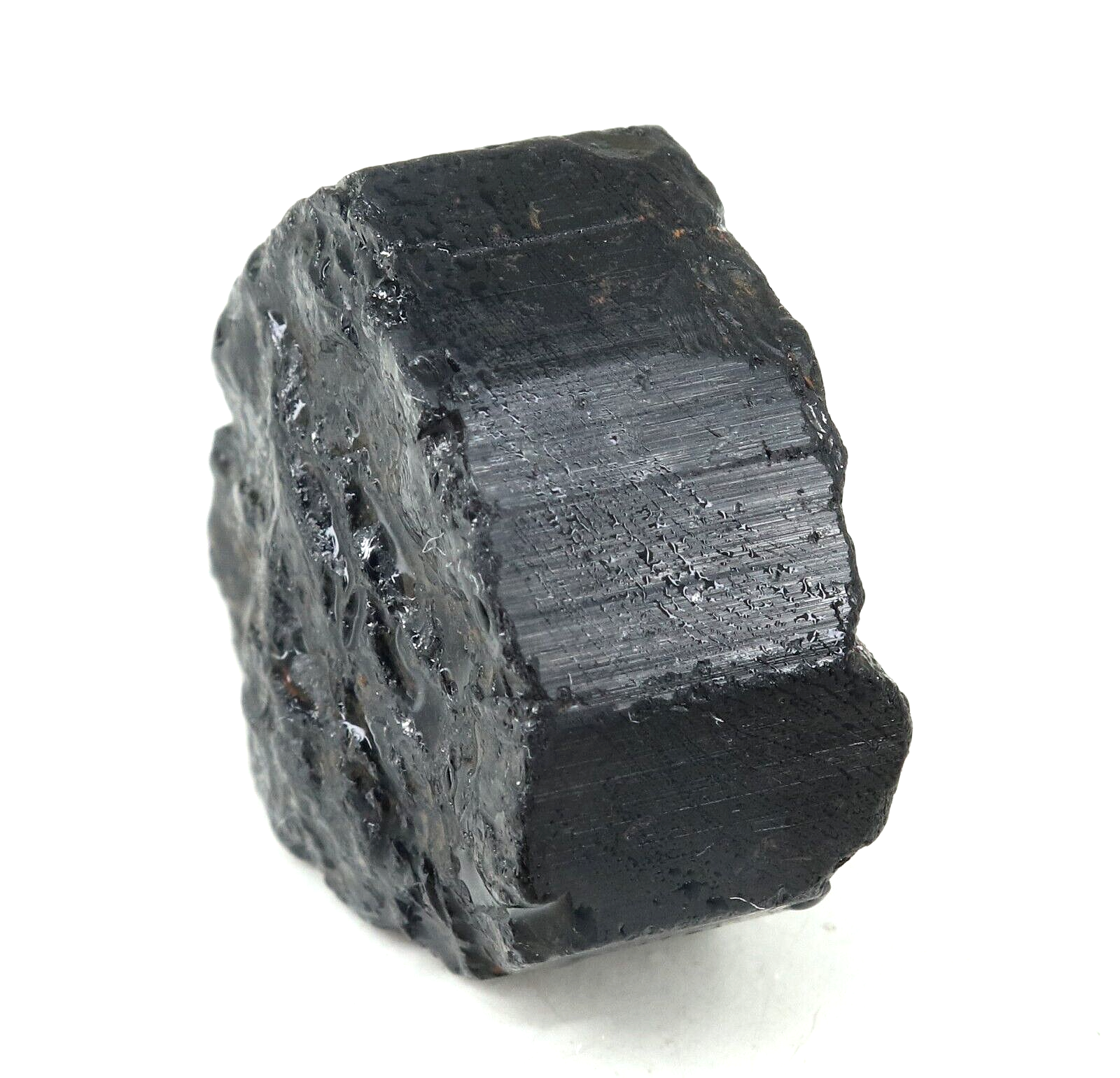 Natural Black Tourmaline Rough Crystal Healing Stone 108 Carats Mineral Specimen