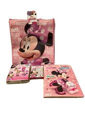 Minnie Mouse Bundle- Reusable bag, Colors  Shapes Cards, Coloring Book , etc.