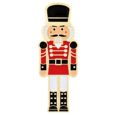 PinMart's Festive Nutcracker Holiday Christmas Enamel Lapel Pin