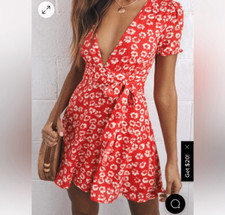 Lulus Garden Explorer Red Mini Dress | S